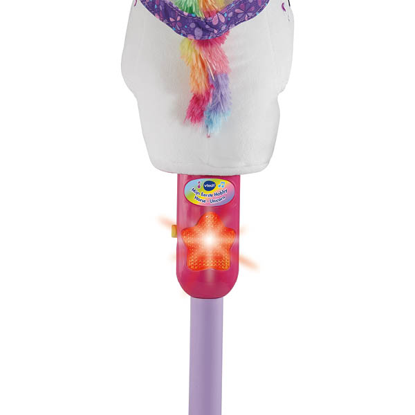 Hobby horse voor kinderen in de vorm van een eenhoorn